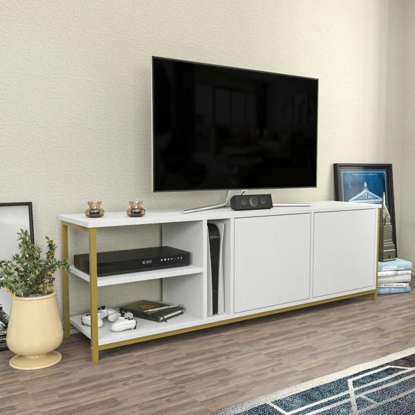 Decorotika Primrose Modern Tv Stand TV Cabinet for TV's up to 72"