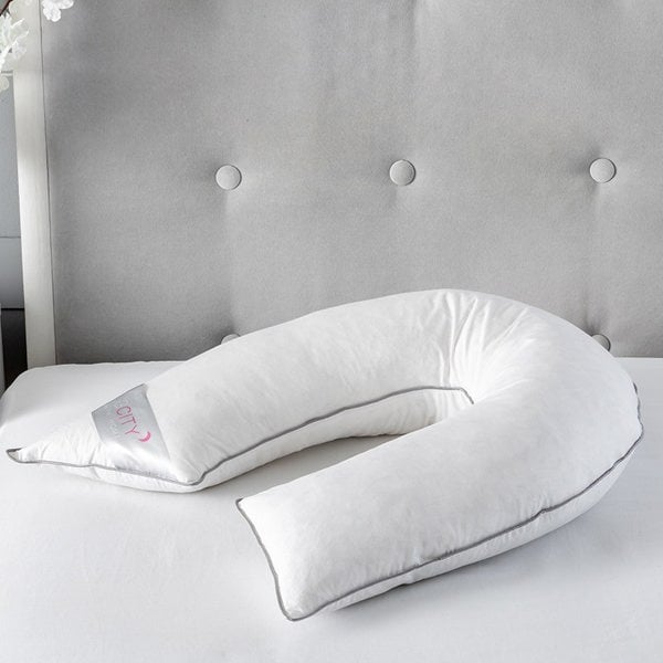 Snug City V Shape Duck Feather - Pregnancy Pillow