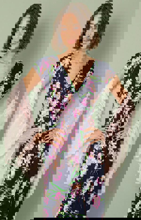 Alie Street London Sophia Maxi Dress Petite - Midnight Blossom