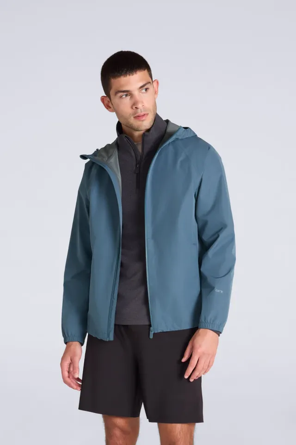 Animal Mens Reid Long-Sleeved Waterproof Jacket - Blue