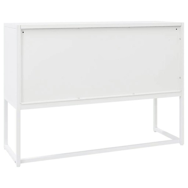 Berkfield Sideboard White 105x35x75 cm Steel