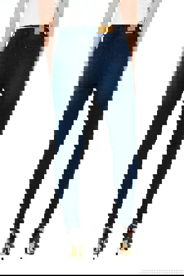 Smart Living Women's Stylish Skinny Fit High Waist Denim Jeans - Dark Wash