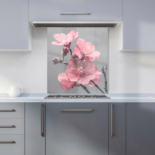 Warren Reed - Designer Delicate Pink Flowers Kitchen Splashback