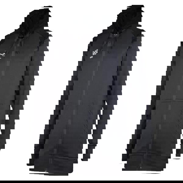 Umbro Childrens/Kids Full Zip Drawstring Hoodie - Carbon/Black