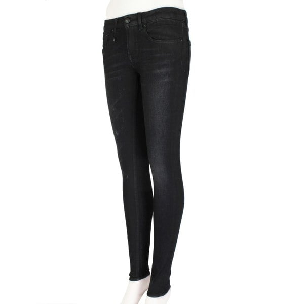 R13 black denim skinny fit jeans