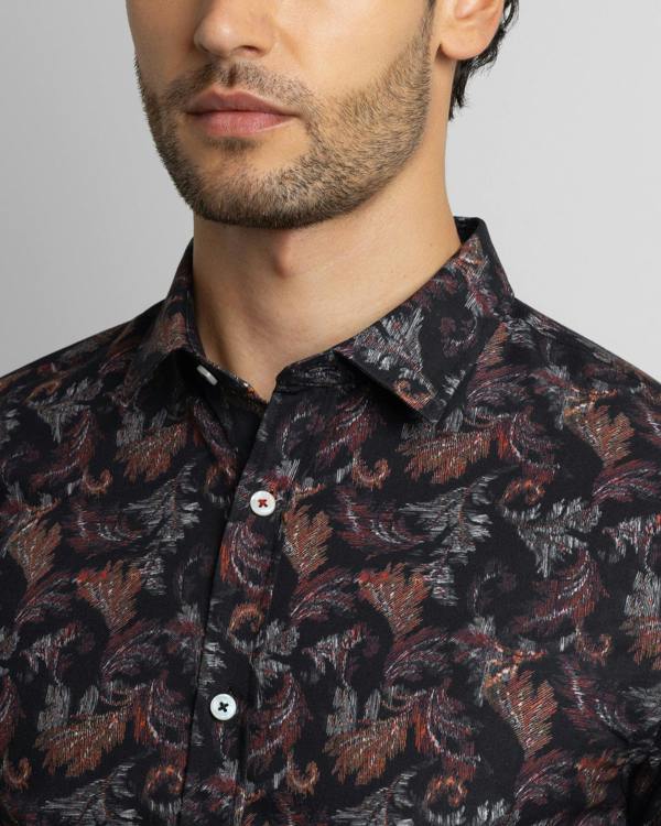 Steel & Jelly Limited Edition Seasonal Leaf Slim Fit Shirt