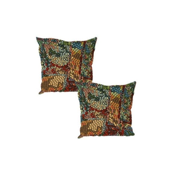 ISTOOLS Premium Stained Glass Footstool Ottoman – Stylish Seating Bench & Coffee Table (Non-Storage)