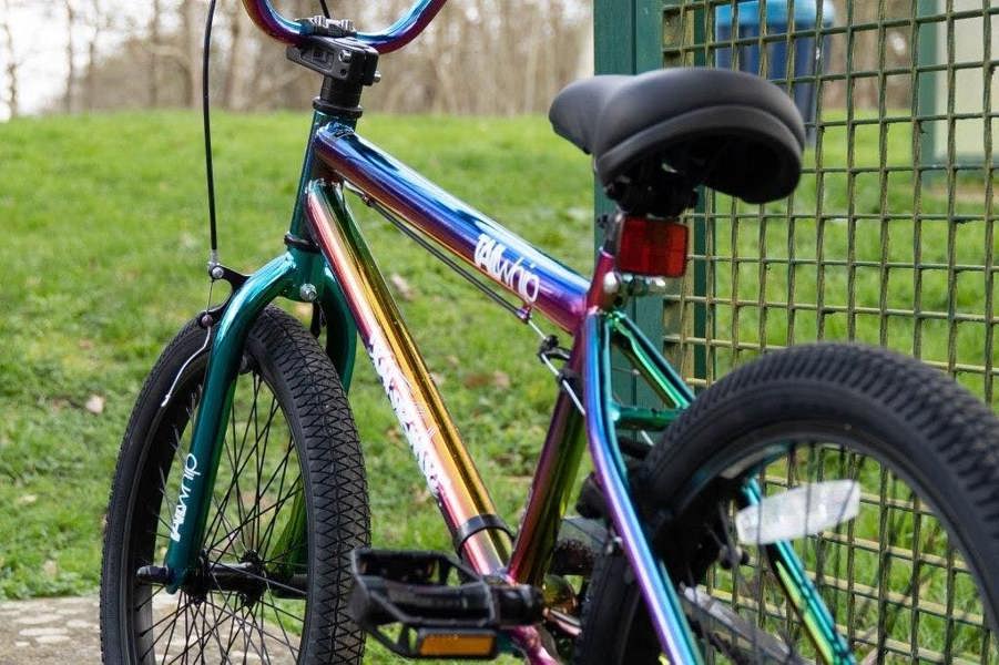 XN Tailwhip Junior BMX Bike, 20" Wheel, 25-9t Gearing - Neo Chrome Jet Fuel