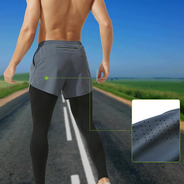 Anniou 2-in-1 Fitness Running Leggings