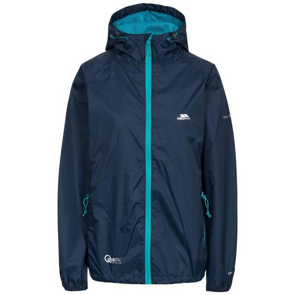 Trespass Womens/Ladies Qikpac Packaway Waterproof Jacket - Navy - 