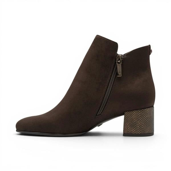 Tamaris Women's Brown Faux Heeled Ankle Boots - 25354-43