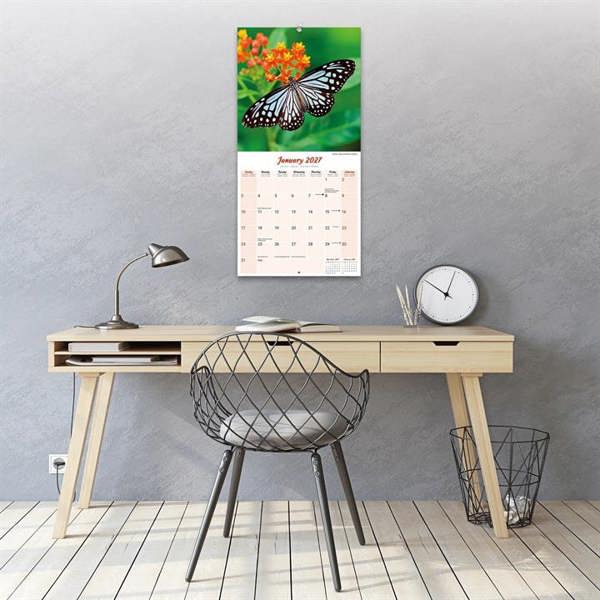 Butterflies Calendar 2027, Wall Calendars, Month To View, Animals, Gift