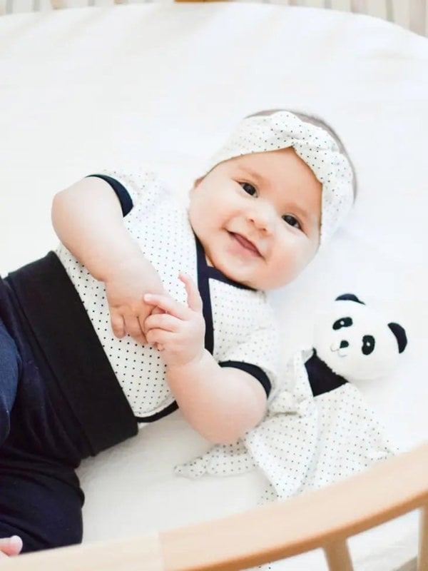 Classic Polka Dot short-sleeve Bodysuits- Side Snap