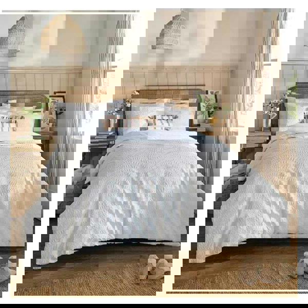 Wylder Georgia Reversible Duvet Cover Set - White