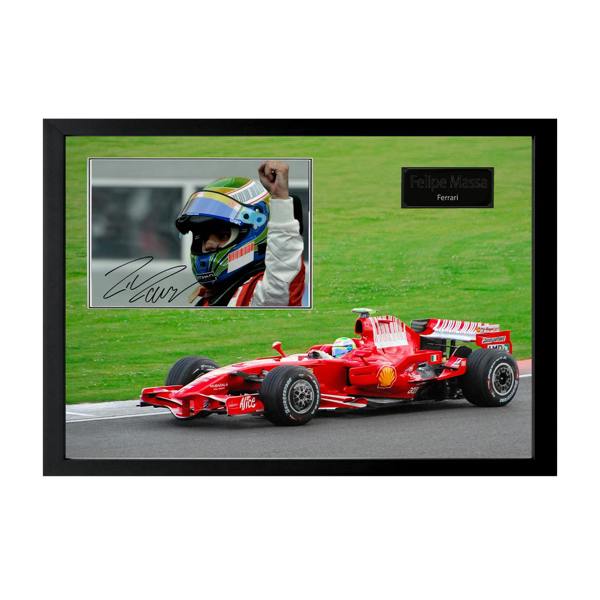 Felipe Massa Signed 12x8 Image Iconic Frame (ACG Cert)