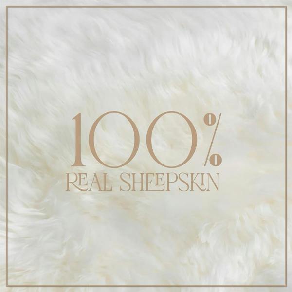 Infinity Leather Genuine Sheepskin Double Natural Fluffy Silky Soft Real Wool Rug
