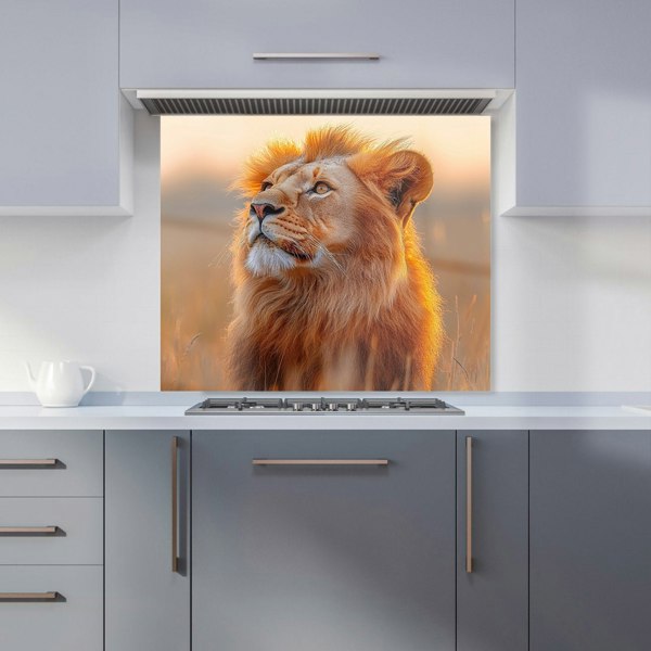 Warren Reed African Lion Kitchen Splashback - 00031