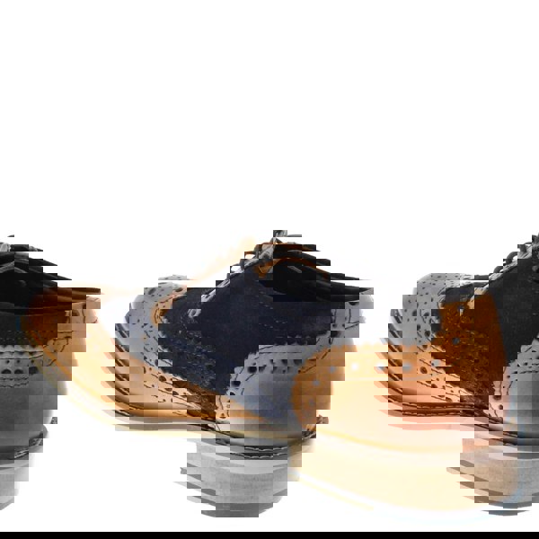 Frank James Redford Mens Leather Lace Up Wingtip Formal Gatsby Evening Brogue Shoes