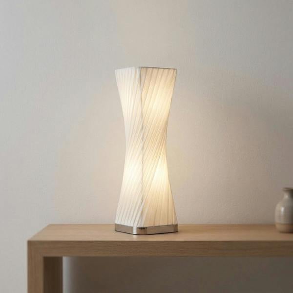 Garden Greatness Sculptural Pleated Waisted Table Lamp