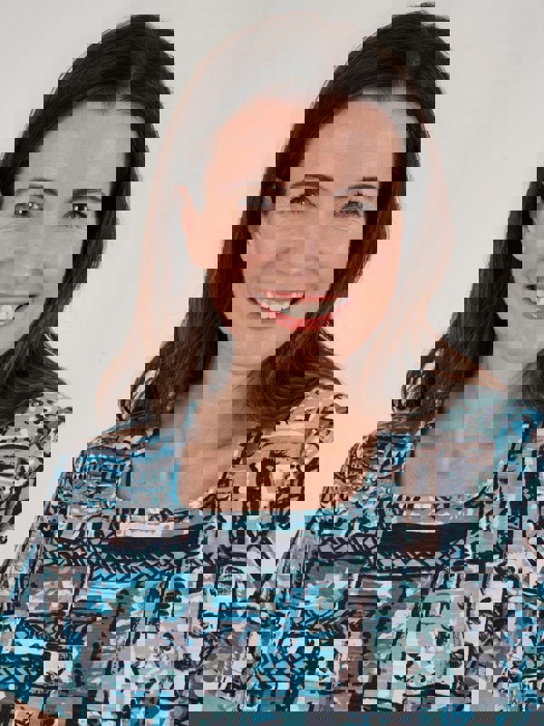 TIGI-Wear Patch-work Soft-square Neckline Top