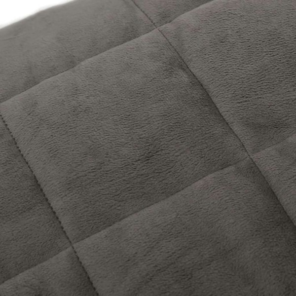 Berkfield Weighted Blanket Grey 135x200 cm Single 10 kg Fabric