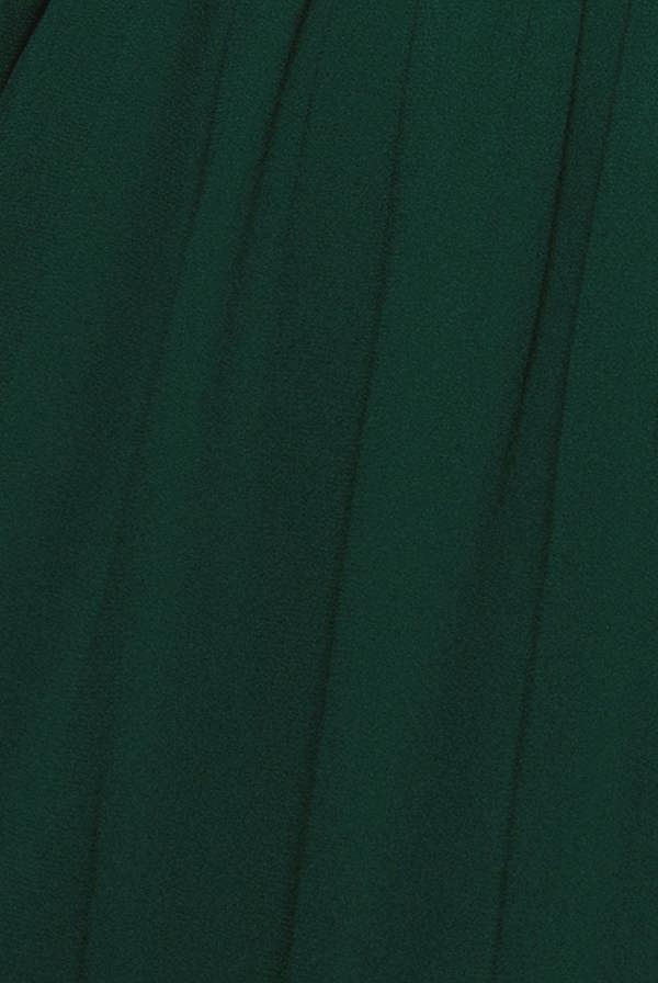 Sustainable Front Split Wrap Style Chiffon Maxi Dress - Green DR4314