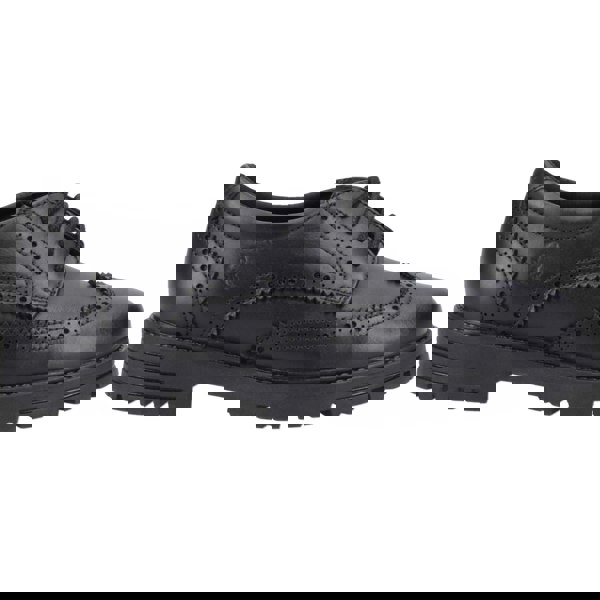 Hush Puppies Maxine Senior Leather Girls's Black Brogues