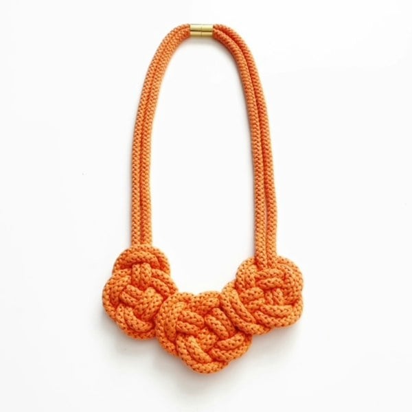 Coral Poppy Necklace
