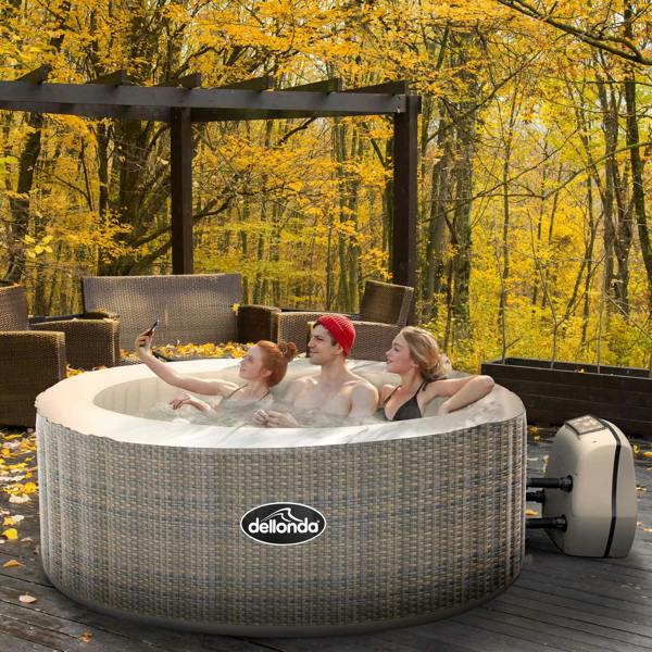 Dellonda DL90 Hot Tubs Action shot - autumn - lifestyle - shot
