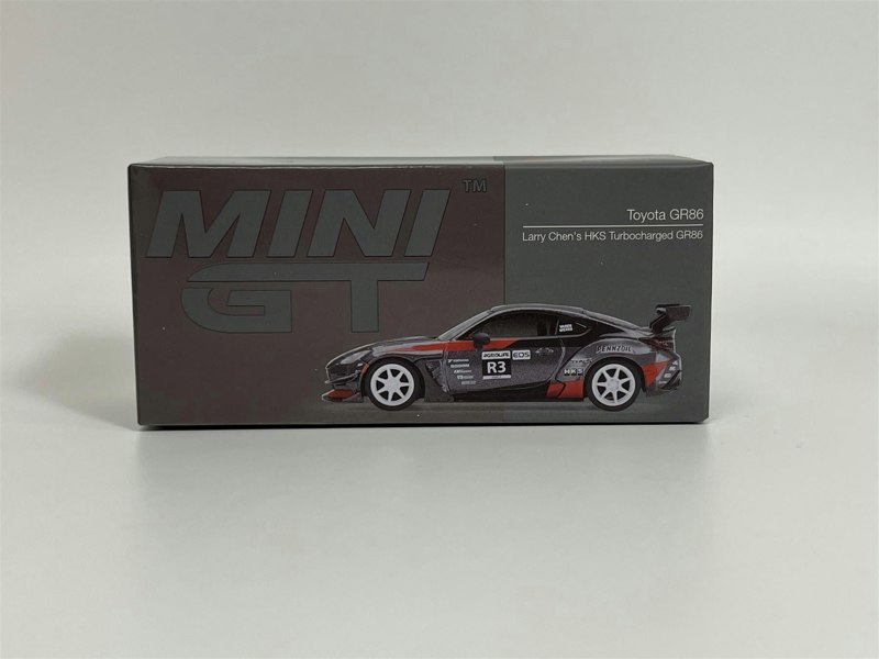 Mini GT Toyota GR86 Larrys Chens HKS Turbocharged GR86 LHD 1:64 Mini GT MGT00820L