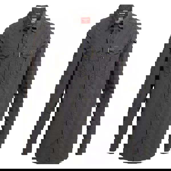 Craghoppers Mens Adventure III Nosilife Long-Sleeved Shirt - Black Pepper