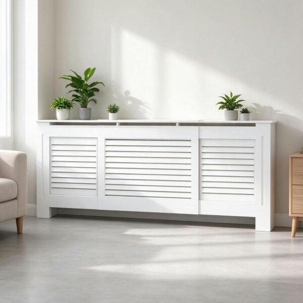 HOMEWEDO  Adjustable Radiator Cover, MDF Decorative Radiator Cover