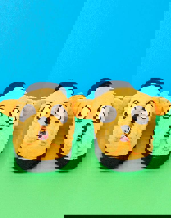 Adventure Time Unisex Kids Yellow 3D Jake Novelty Mule Slippers