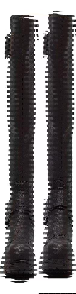 Rocket Dog Berry Womens Tall Zip Up Mid Calf Biker Buckle Boots