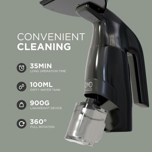 DMD Collective Window Vacuum - Cordless, Rechargeable, Includes Spray Kit