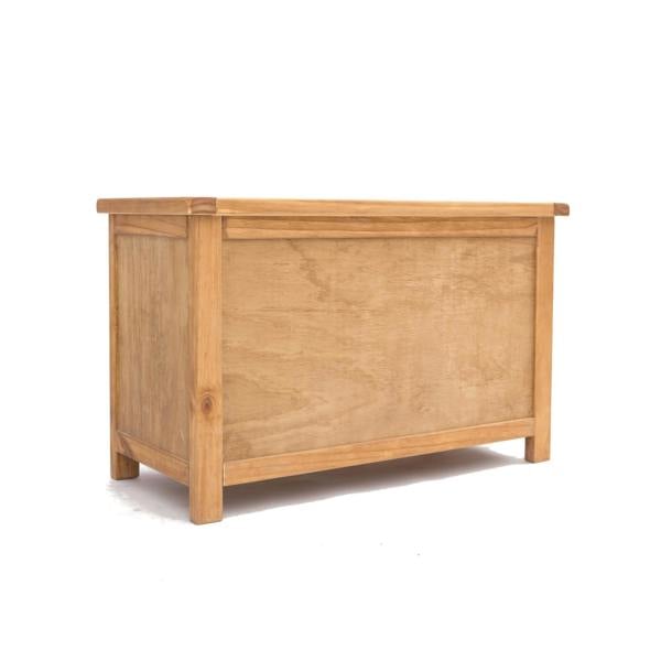 Lugo Waxed Blanket Box Ottoman