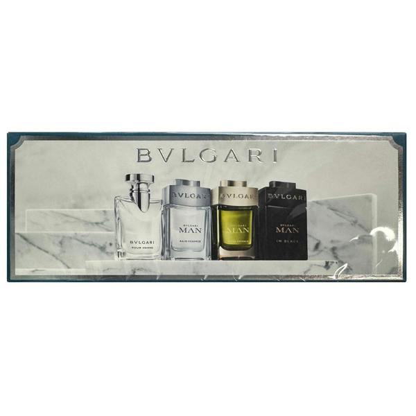 Bvlgari Man Miniature Set - Pour Hoome, Rain Essence, Wood Essence + Man in Black