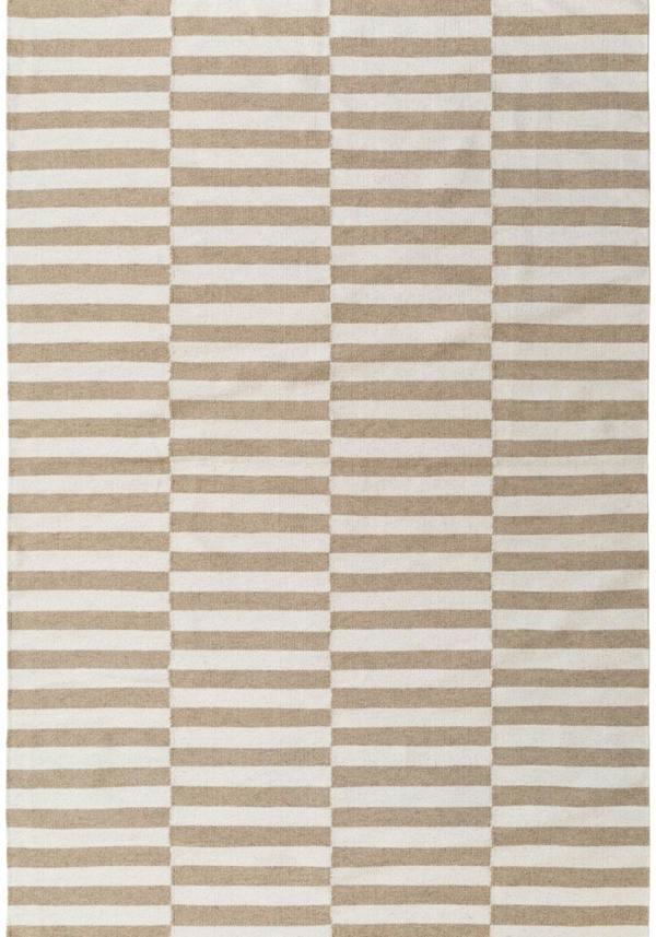 Vika Beige colour wool rug, textured pile, reversible rug, eco-friendly, hand-made rug.