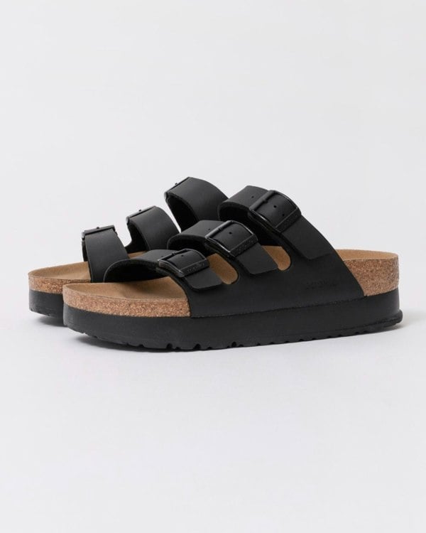 Birkenstock Papillio Florida III Womens Vegan Platform Sandals - Black