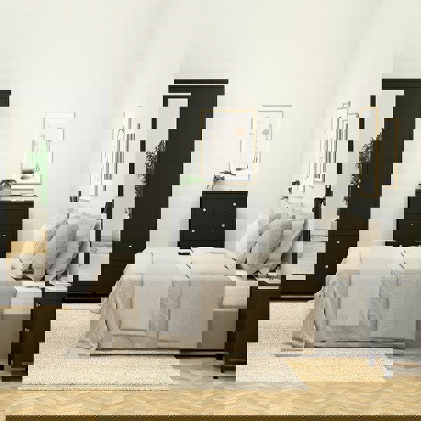 Furniture To Go Madrid Chest 3+2 drawers in Matt Black