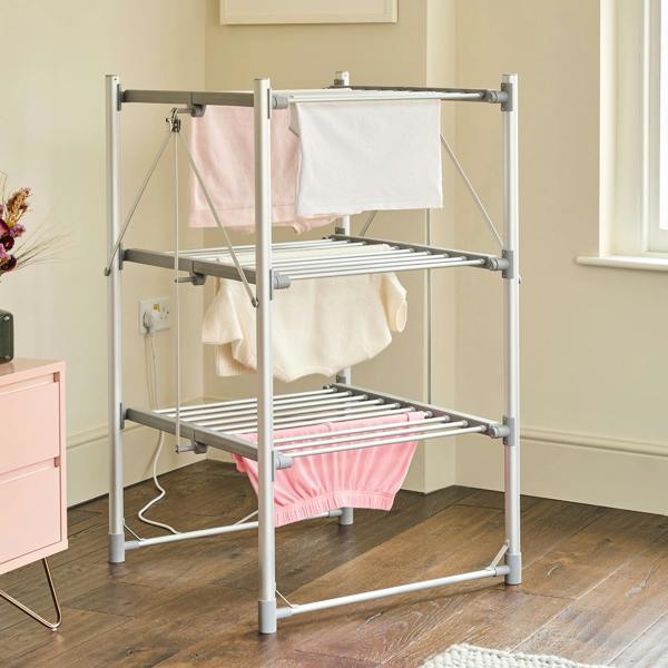 Cooks Professional Zennox 3 Tier Heated Clothes Airer with Cover