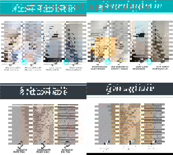 ANYDECO Wallpaper Green 15cmx15cm 24 Pcs Modern Retro Style PVC Tile Stickers Waterproof Self Adhesive Wall Home Decor