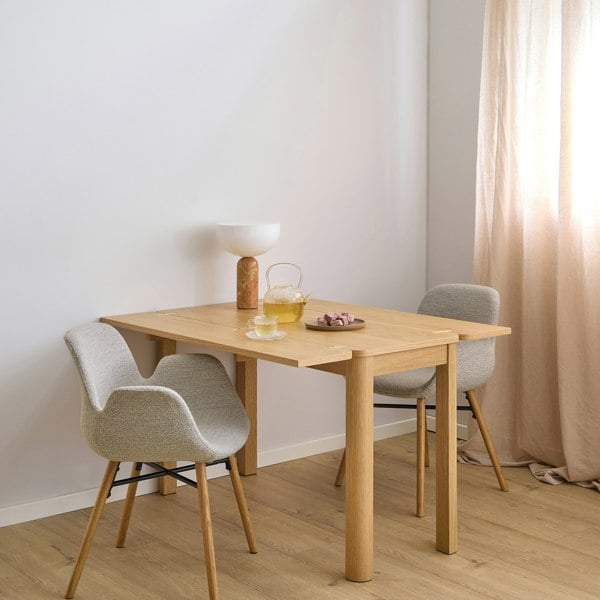 Furniture To Go Southampton Extendable Rectangular dining table in Matt Oak 45/90 x 120 cm