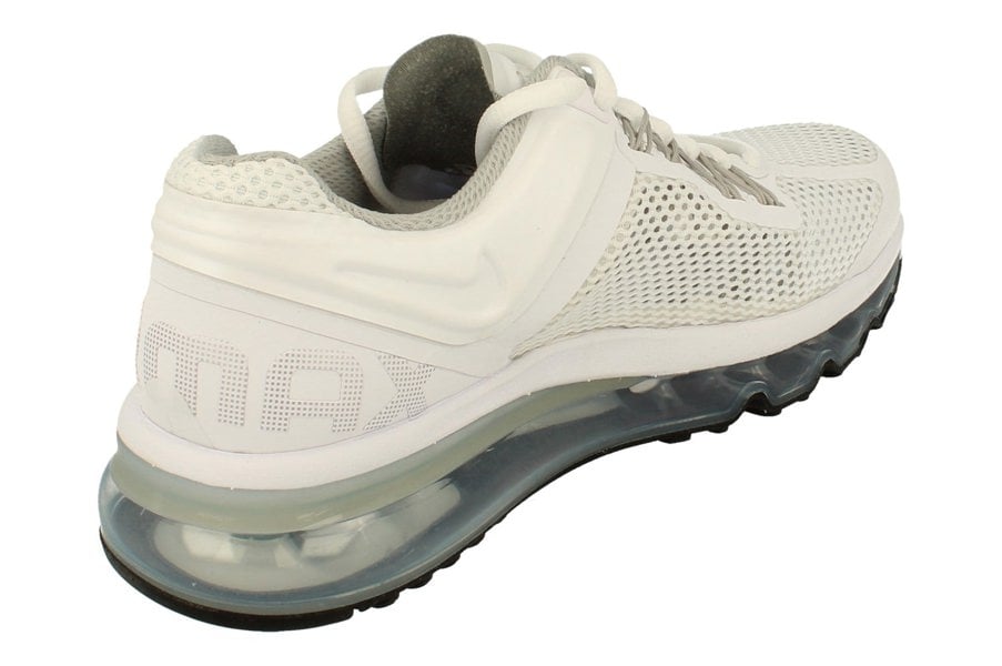 Nike Air Max 2013 GS Trainers 555426  100 - White Metallic Silver 100 - Photo 2