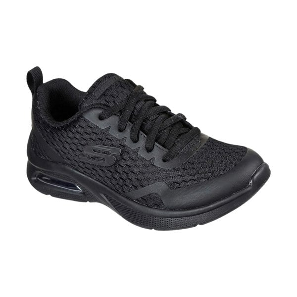 Skechers Microspec Max Polyester Boys's Black Textile & Trim Trainers