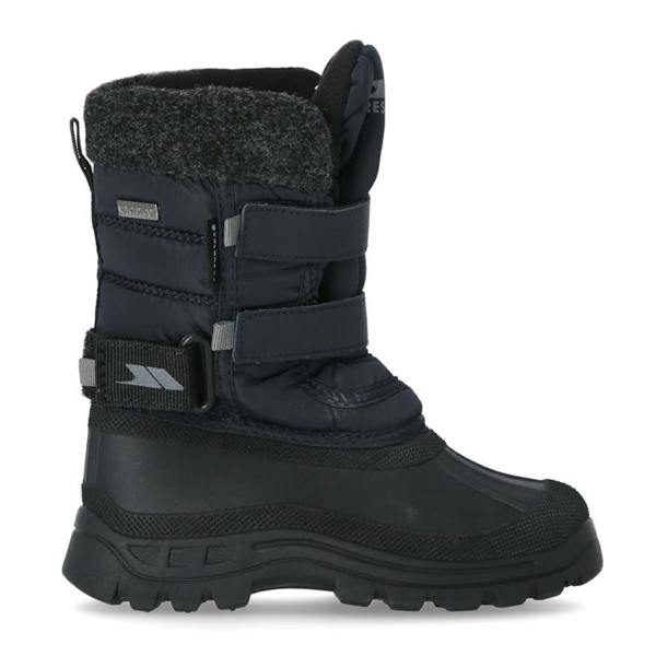 Trespass Childrens Boys Strachan II Waterproof Touch Fastening Snow Boots - Navy - 