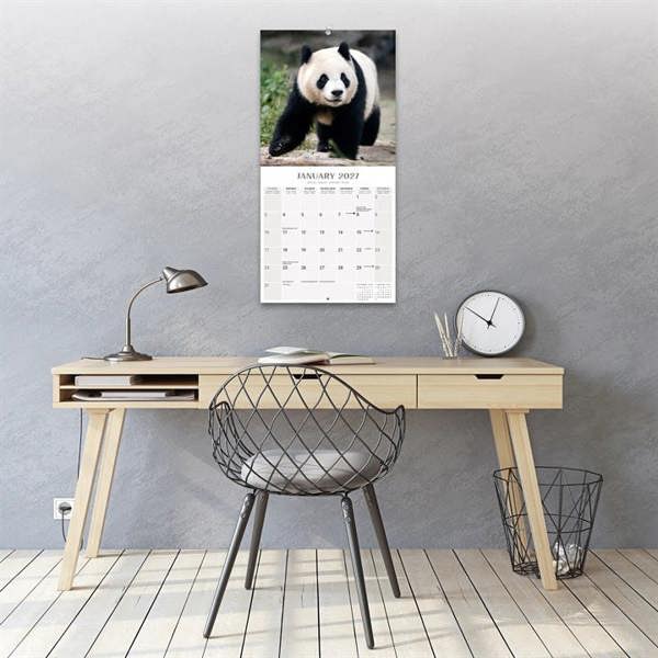 Pandas Calendar 2027, Wall Calendars, Month To View, Animals, Gift