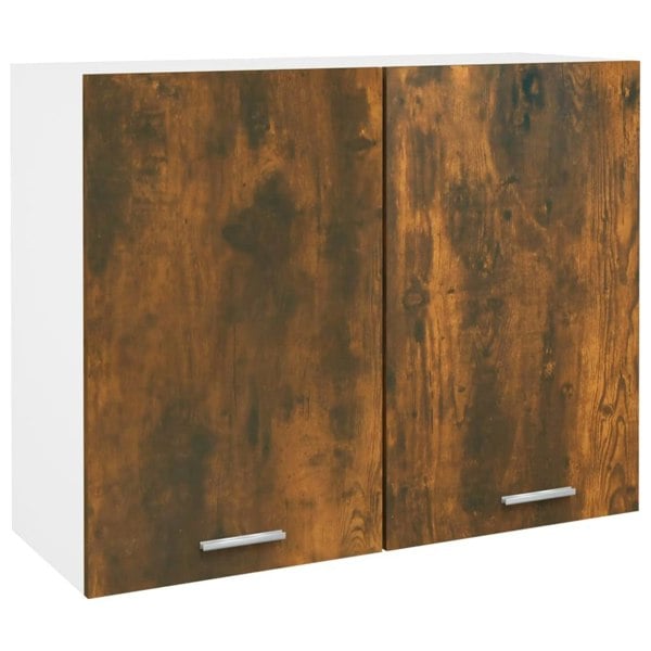 Berkfield Hanging Cabinet Smoked Oak 80x31x60 cm Engineered Wood