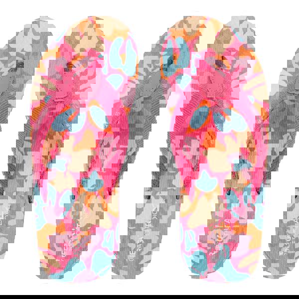 Regatta Womens/Ladies Catarina Summer Floral Flip Flops - Multicoloured - 