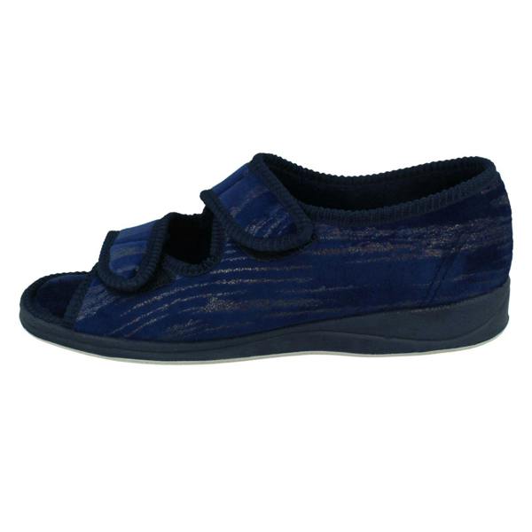 Padders Ladies Padders Wide Fitting Open Toe Slippers - Lydia